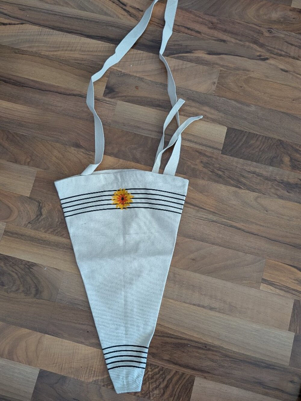 Canvas flower carrier